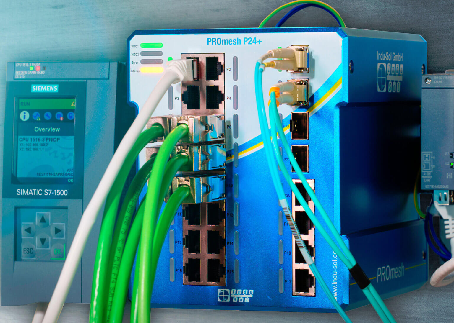 One Sol Switch Indu-Sol introduceert de PROmesh switch P24+: Volledig beheerde switch ...